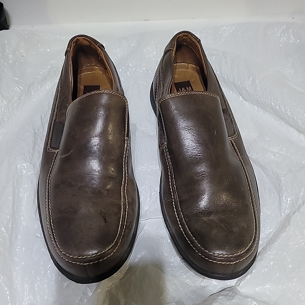 H&M Brown Leather Loafers for Men